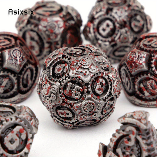 7pcs Metal Polyhedral Dice Set for Role Playing Game