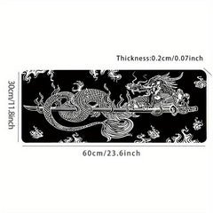 Japanese Dragon Gaming Mouse Pad Large Non-Slip Rubber Base Desk Mat