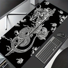 Japanese Dragon Gaming Mouse Pad Large Non-Slip Rubber Base Desk Mat