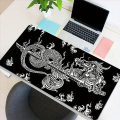 Japanese Dragon Gaming Mouse Pad Large Non-Slip Rubber Base Desk Mat