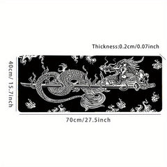 Japanese Dragon Gaming Mouse Pad Large Non-Slip Rubber Base Desk Mat