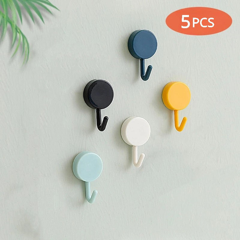 10x Self Adhesive Wall Hooks for Coat Bag Towel & More