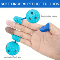 12pcs Rubber Finger Tips for Paperwork Cutting Wax Carving