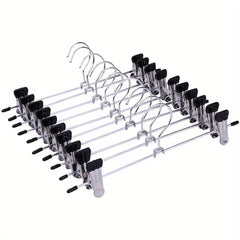 10pcs Skirt Racks Wind Proof Pants Racks Clothes Drying Clip Anti-slip Hanger