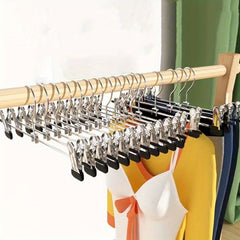 10pcs Skirt Racks Wind Proof Pants Racks Clothes Drying Clip Anti-slip Hanger