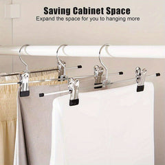10pcs Skirt Racks Wind Proof Pants Racks Clothes Drying Clip Anti-slip Hanger