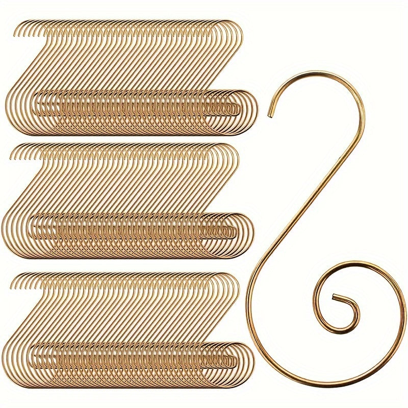 35pcs Christmas Ornaments Hooks S-Shaped Tree Hanger Stainless Steel