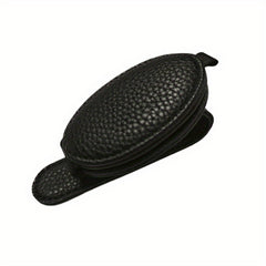 Car Sun Visor Sunglasses Holder Magnetic Adsorption PU Leather Eyewear Holder