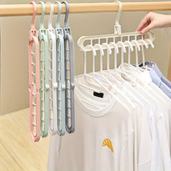 Space Saving Magic Hangers 3 6pcs Set 9 Slots Organizer