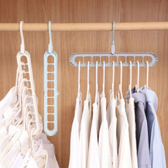 Space Saving Magic Hangers 3 6pcs Set 9 Slots Organizer