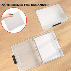 1pc Transparent Storage Box For File Archives Desktop File Storage Box