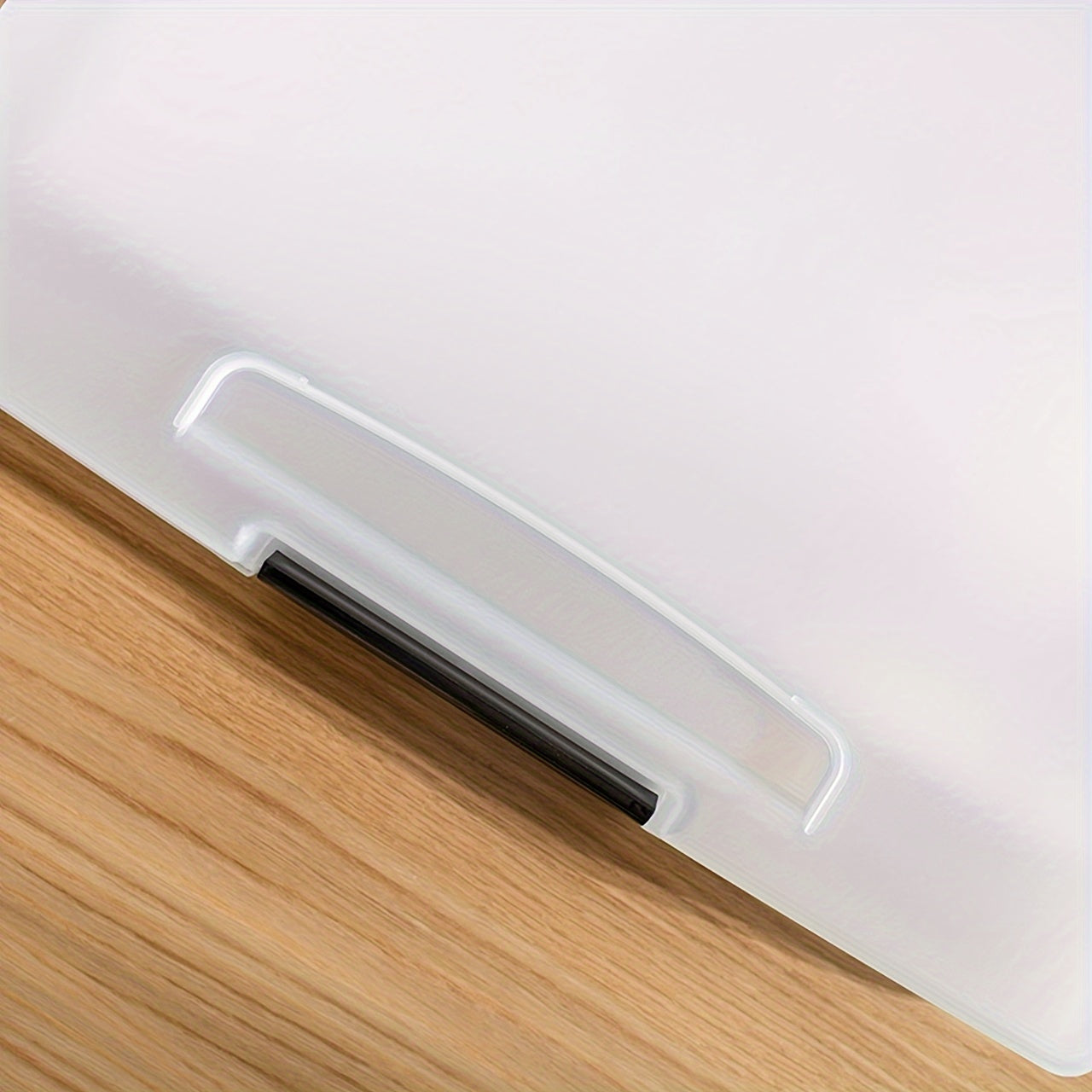 1pc Transparent Storage Box For File Archives Desktop File Storage Box
