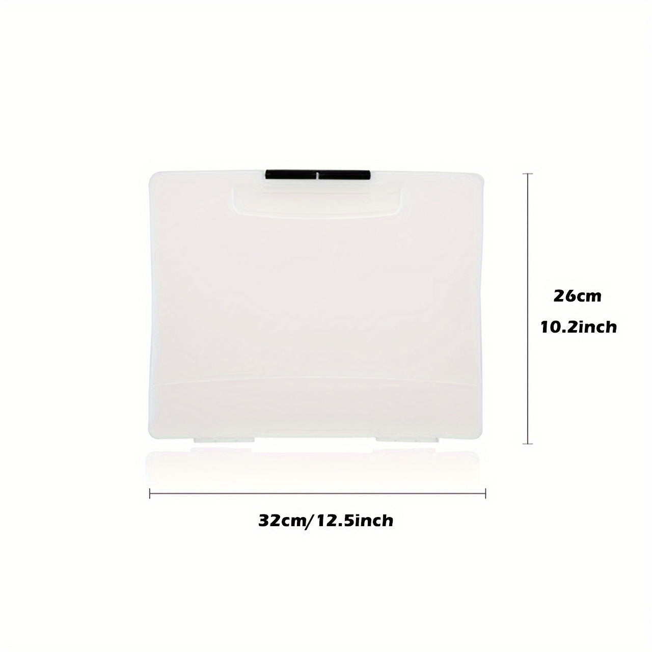 1pc Transparent Storage Box For File Archives Desktop File Storage Box