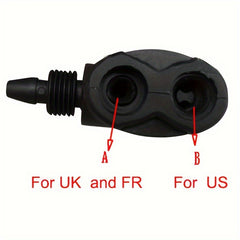 1pc Dual Head Air Pump Adapter Valve for Bicycle Tyre Tube
