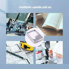 Portable Card Type Magnifying Glass LED Illuminated Jewelry Scientific 3X 6X