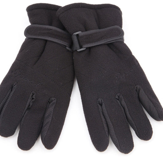 Thickened Fleece Winter Gloves Windproof Anti Slip Outdoor Sports