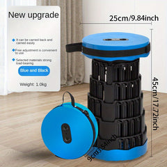 Portable Plastic Fishing Stool Adjustable Folding Stool for Outdoor Activities