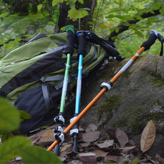 Outdoor Wolf 9 Series Aluminum Climbing Stick Folding Telescopic