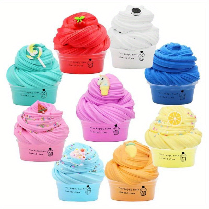 10pcs Butter Mud Set Colorful DIY Toy for Christmas