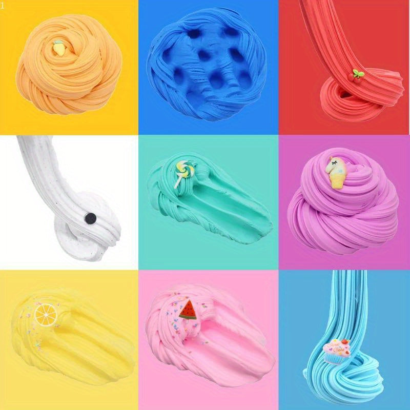 10pcs Butter Mud Set Colorful DIY Toy for Christmas