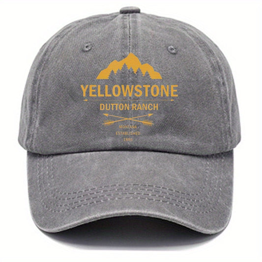 Printed Baseball Cap for Men and Women Vintage Dad Hat Outdoor Sun Hat