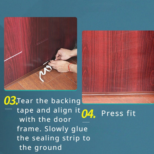 Silicone Door Window Stop Tape Dustproof Soundproof Waterproof Seal