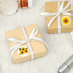 3 Sunflower Stickers 8 Patterns Envelope Candy Biscuit Gift Party Decoration