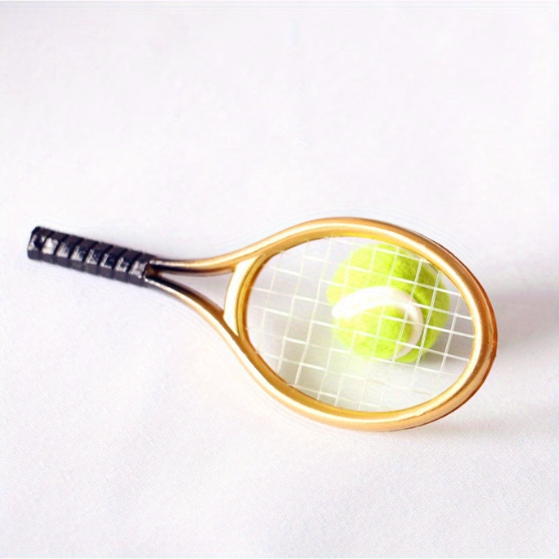 2pcs Dollhouse Tennis Racket Kit Creative Photo Props Small Gift