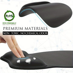 Ergonomic Gel Wrist Support Mouse Pad - Comfortable and Pain Relief