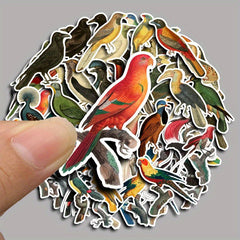 60pcs Retro Birds Stickers For DIY Computer Scrapbook Washi Stickers