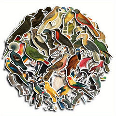 60pcs Retro Birds Stickers For DIY Computer Scrapbook Washi Stickers