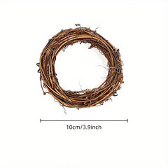 12pcs Festive Vine Wreaths for Indoor/Outdoor Use - Perfect for Holidays