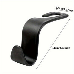 4pcs Headrest Hooks For Car Purse Hanger Holder Organizer Over Seat Hoo