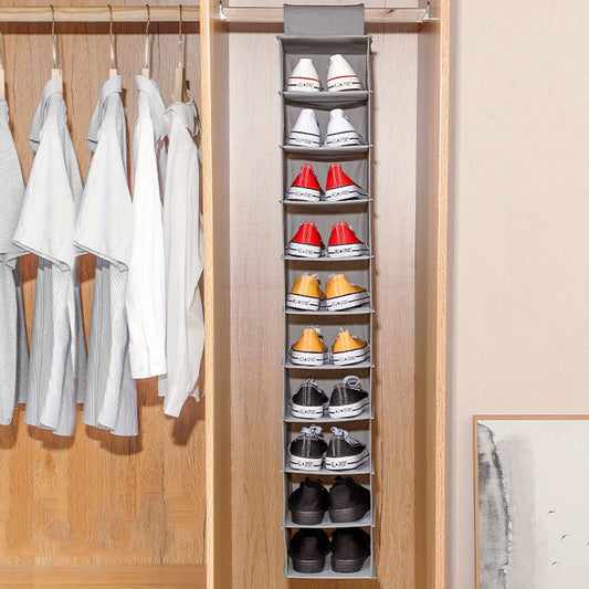 1pc Hanging Shoe Bags Dust-proof Storage Bags For Bedroom Closet Wardrobe