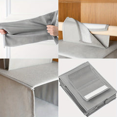 1pc Hanging Shoe Bags Dust-proof Storage Bags For Bedroom Closet Wardrobe