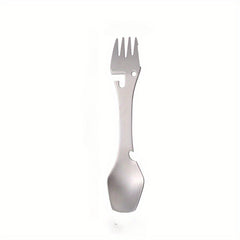 Stainless Steel Tableware Fork & Spoon Combo with Can Opener