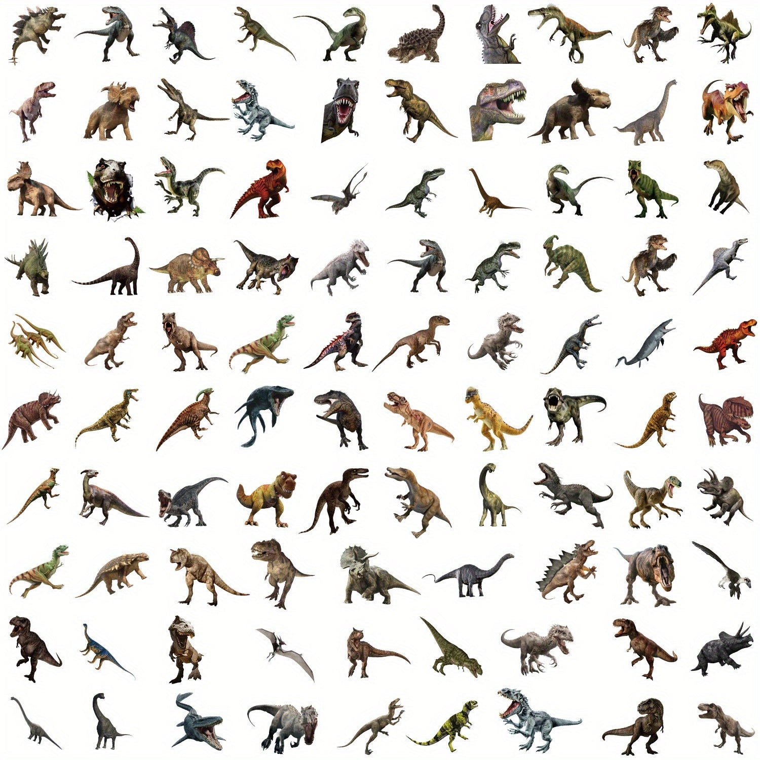 100pcs Dinosaur Graffiti Stickers for Guitar Phone Computer Decoration