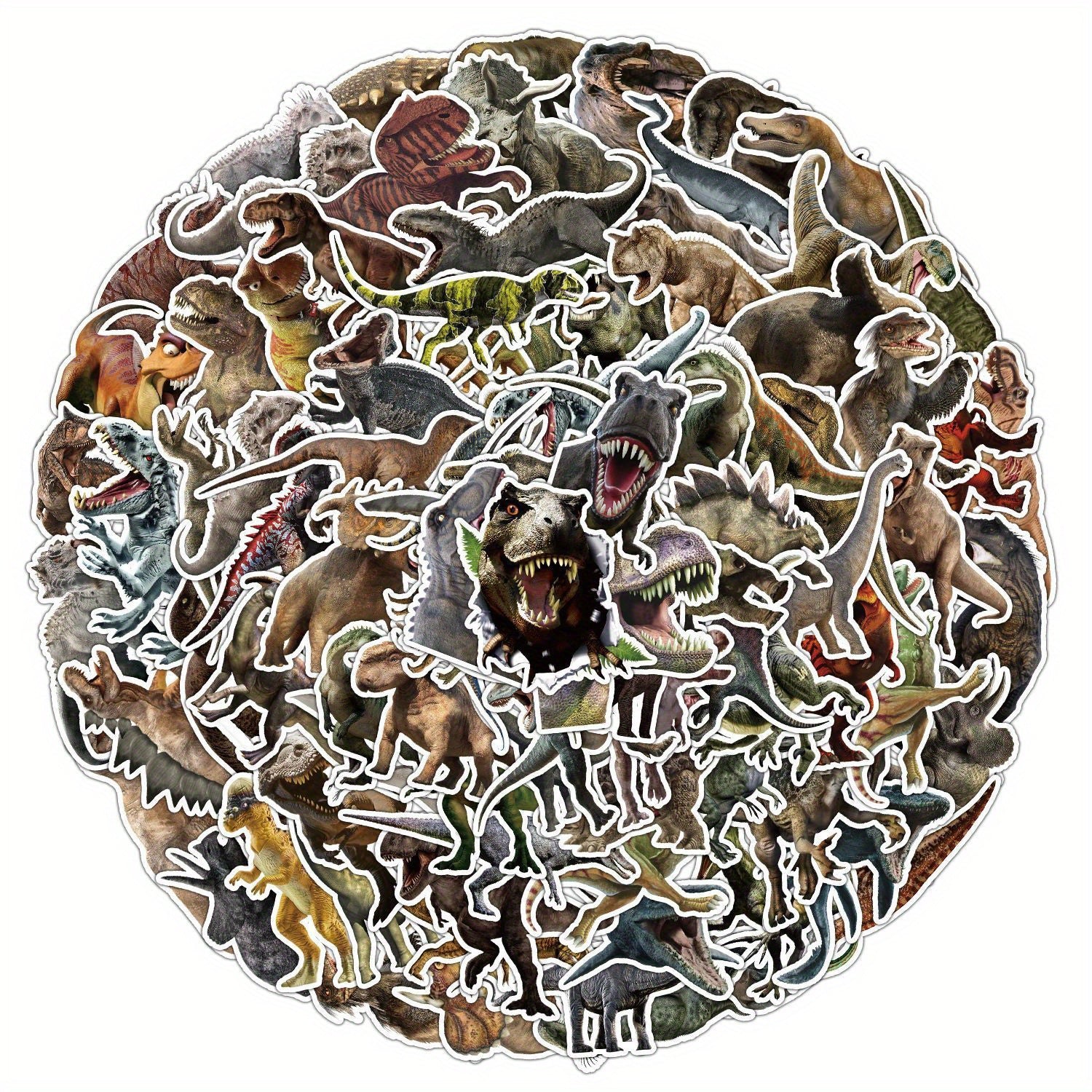 100pcs Dinosaur Graffiti Stickers for Guitar Phone Computer Decoration