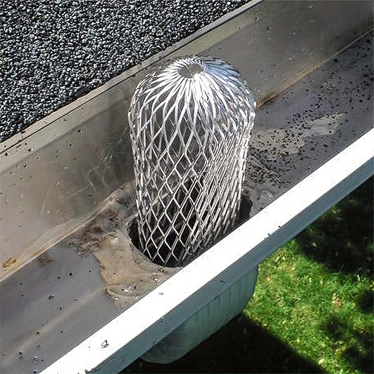 9pcs Roof Gutter Protection Filter 8.89 Cm Flexible Aluminum Filter