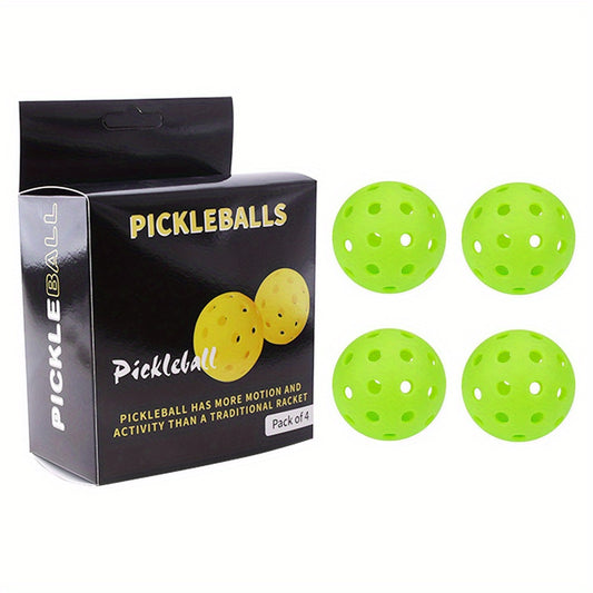 4pcs 40 Holes 74mm Pickleball PE High Elastic Ball For Training
