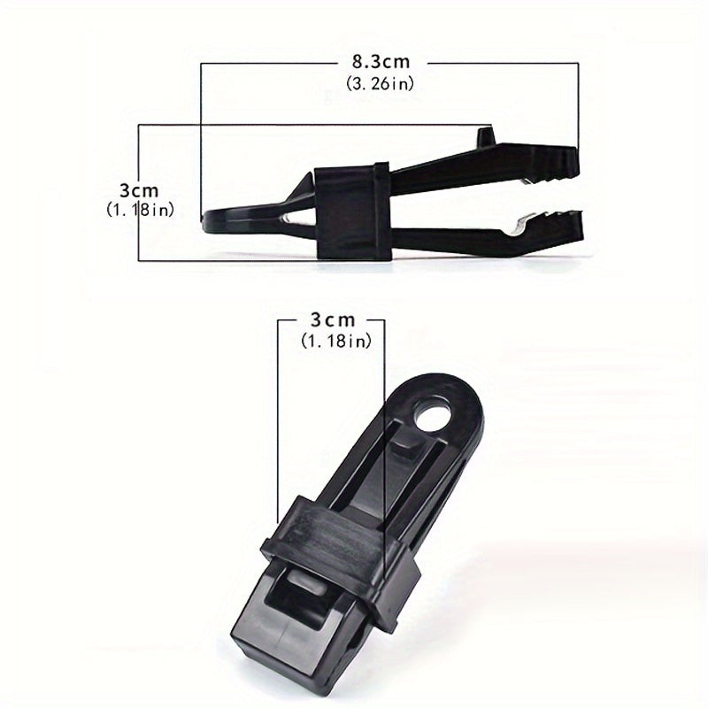 20pcs Tent Clips for Windproof Tarp Fixing Reusable Awning Clips
