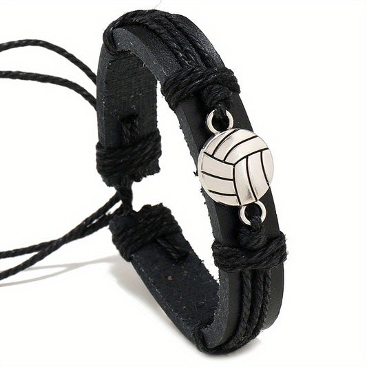 Handwoven Volleyball Bracelet - Punk Women's Jewelry Gift