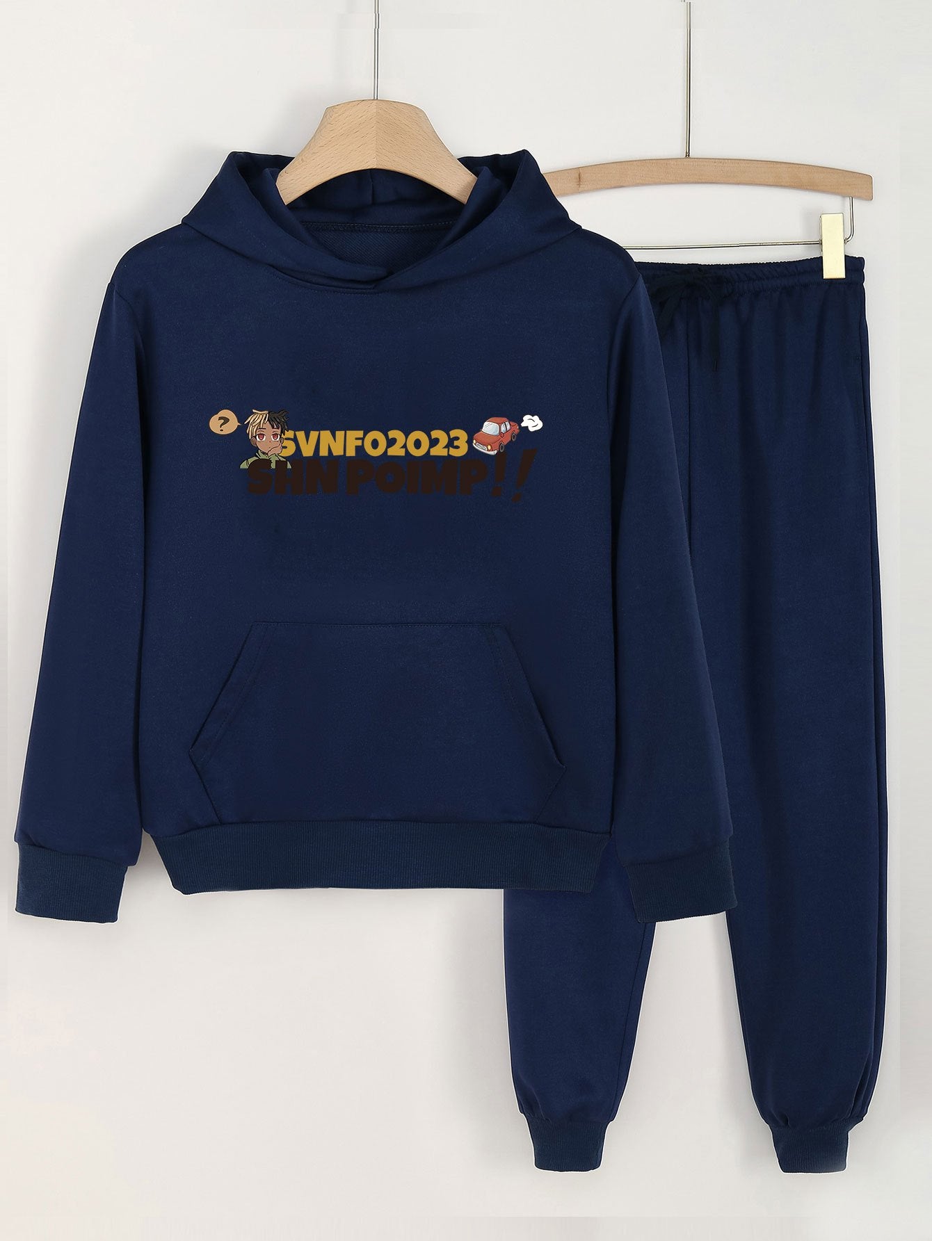 Girls Hoodie & Sweatpants 2pcs Set for Spring/Autumn