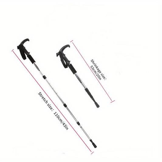 Telescopic Mountain Climbing Cane Aluminum Alloy