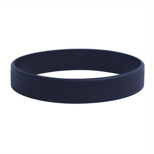 5 Pcs Silicone Bracelet Solid Team Basketball Sports Wristband