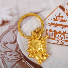 Year of the Dragon Keychain - Zodiac Good Luck Dragon Year Keyring