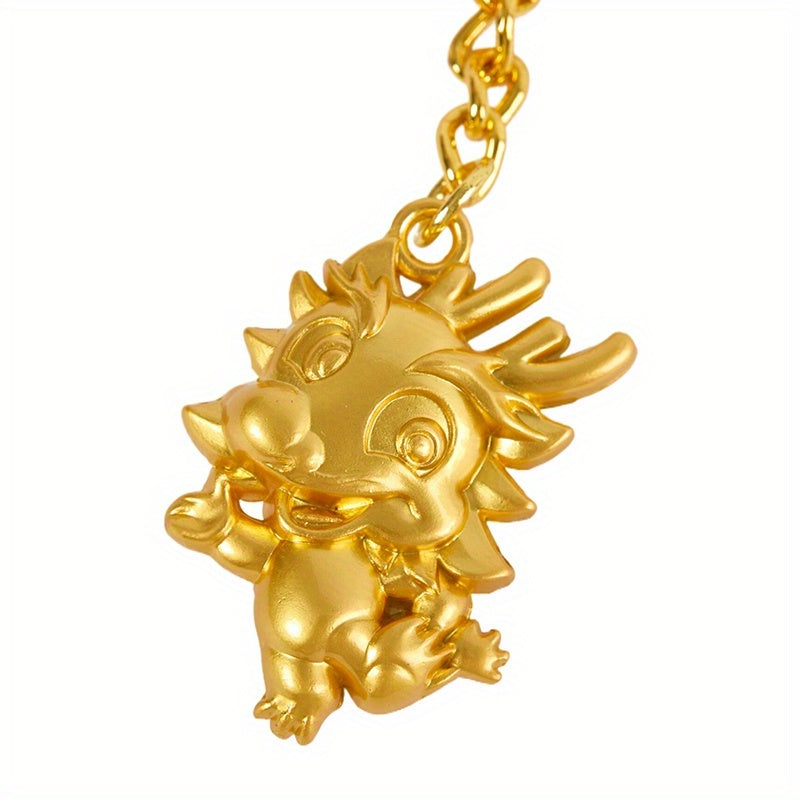 Year of the Dragon Keychain - Zodiac Good Luck Dragon Year Keyring