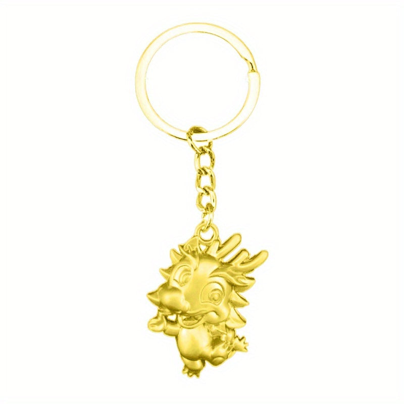 Year of the Dragon Keychain - Zodiac Good Luck Dragon Year Keyring