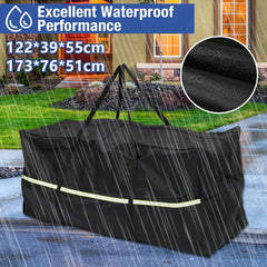 Waterproof Garden Furniture Cushion Storage Bag 210D Oxford Fabric