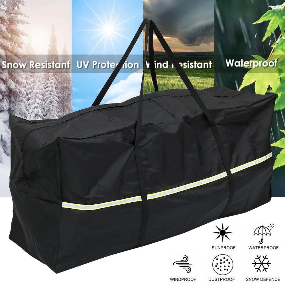 Waterproof Garden Furniture Cushion Storage Bag 210D Oxford Fabric